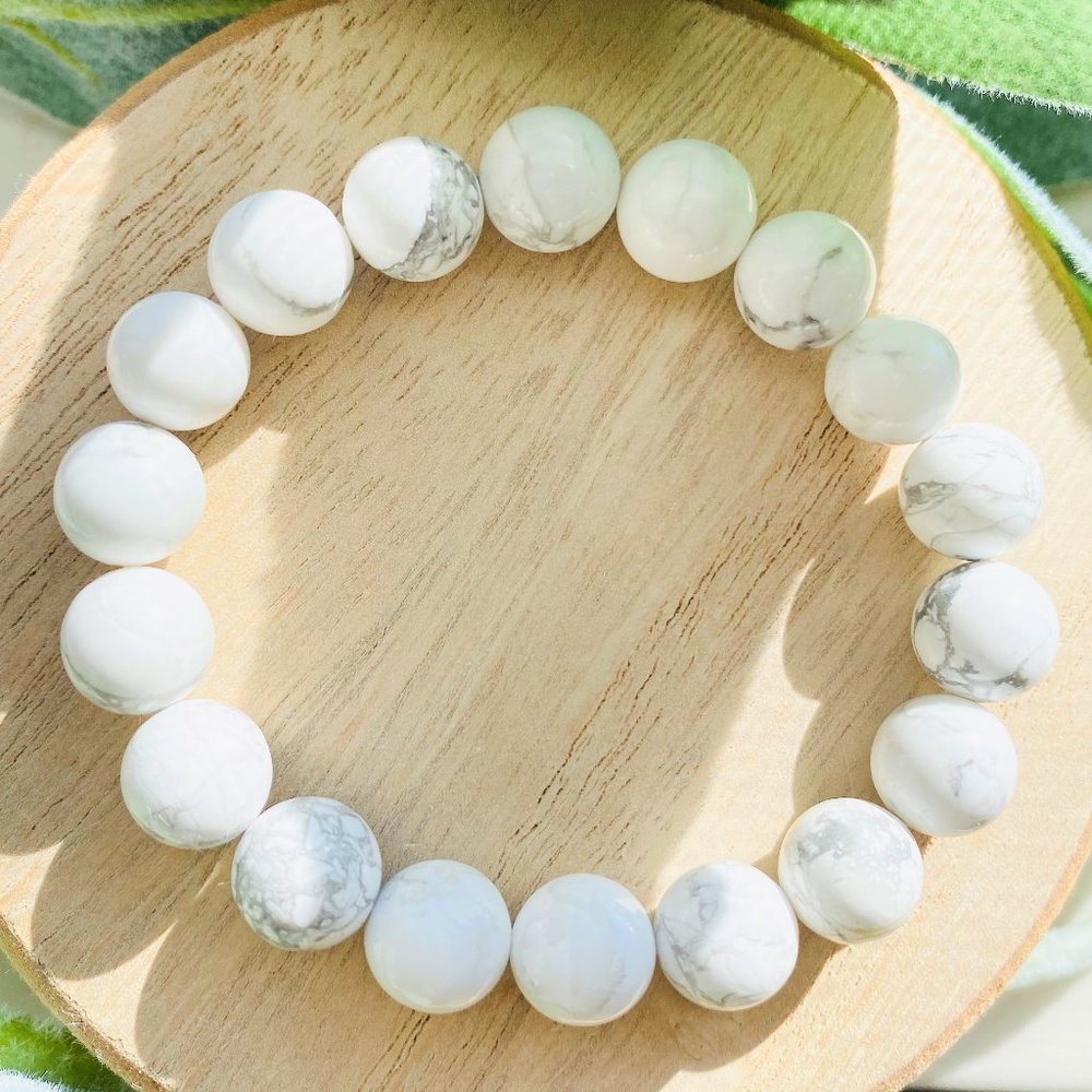 White Marbled Healing Bracelet